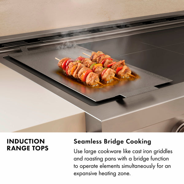 ZLINE Autograph Edition 30 in. Paramount Induction Rangetop with 4 Element Cooktop in Black Stainless Steel and Champagne Bronze Accents (SINRTBZ-30-CB)