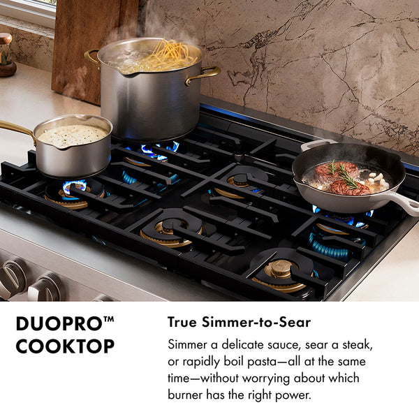 ZLINE 30 in. Paramount Gas Rangetop with 4 Burner DuoPro™ Cooktop in Satin Stainless Steel, Open Box-Great Condition