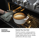 ZLINE Autograph Edition 36 in. 5.2 cu. ft. Marino Gas Range with 6 Burner DuoPro™ Cooktop and Convection Gas Oven in Stainless Steel and Matte Black Accents (PMGRZ-36-MB)