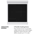 ZLINE Autograph Edition 24 in. 3.2 cu. ft. Paramount Induction Range with 3 Element Cooktop and Electric Convection Oven in Stainless Steel with Champagne Bronze Accents, Open Box-Good Condition