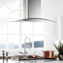 ZLINE 30 in. Convertible Vent Island Mount Range Hood in Stainless Steel & Glass Handle, Open Box-Great Condition