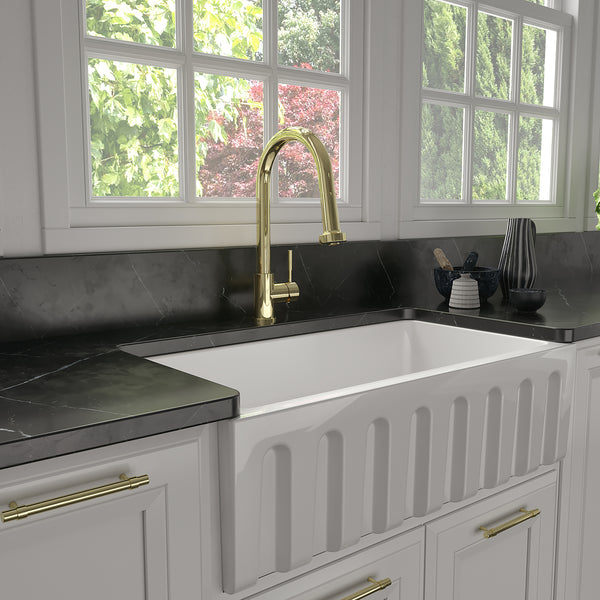 ZLINE Monet Kitchen Faucet in Polished Gold (MON-KF-PG)