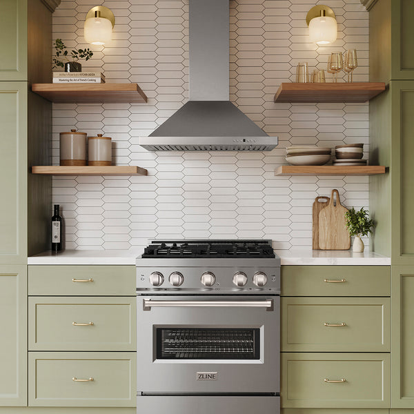 ZLINE 30 in. Convertible Vent Wall Mount Range Hood in Stainless Steel (KB-30)