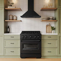 ZLINE 30 in. Convertible Vent Wall Mount Range Hood in Black Stainless Steel, Handle Open Box-Good Condition