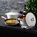 ZLINE 5-Piece Enameled Cast Iron Cookware Set in White Matte (CWSETS-WM-5)