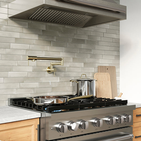 ZLINE 36 in. 5.2 cu. ft. Paramount Dual Fuel Range with 6 Burner DuoPro™ Cooktop and Electric Convection Oven in Stainless Steel, Open Box-Great Condition