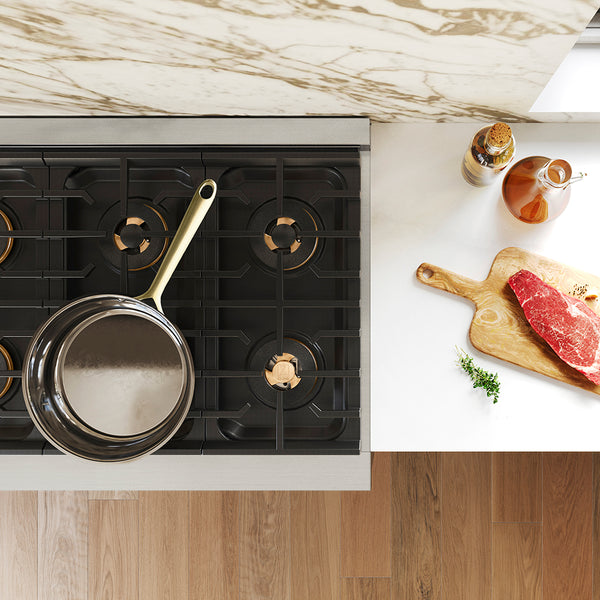 ZLINE 48 in. 6.7 cu. ft. Paramount Gas Range with 8 Burner DuoPro™ Cooktop and Dual Ovens in Stainless Steel, Open Box-Great Condition