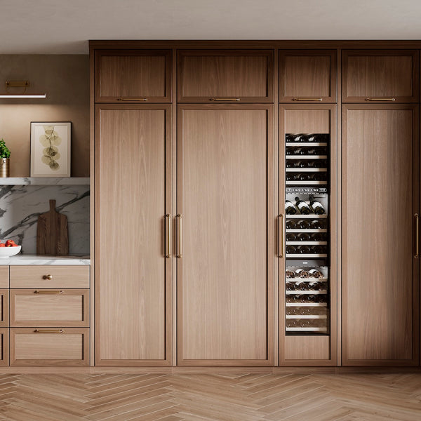 ZLINE 18 in. 9.0 cu. ft. Triple Zone 68 Bottle Panel Ready Right Hinge Column Wine Cooler, Open Box-Great Condition