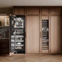 ZLINE 24 in. 12.4 cu. ft. Panel Ready Column Freezer with Graphite Gray Interior, Open Box-Great Condition
