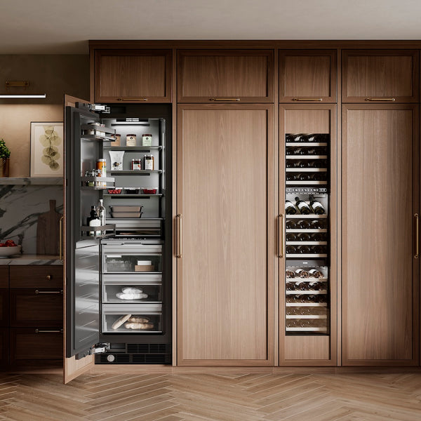 ZLINE 24 in. 12.4 cu. ft. Panel Ready Column Freezer with Graphite Gray Interior, Open Box-Great Condition