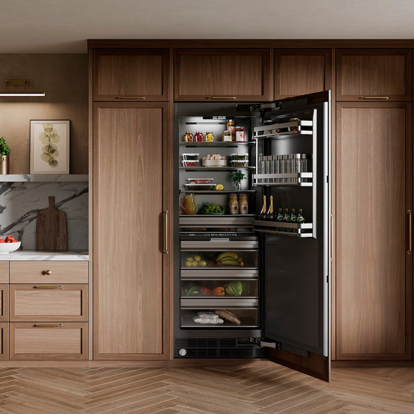 ZLINE 30 in. 16.7 cu. ft. Panel Ready Column Refrigerator with Graphite Gray Interior, Open Box-Great Condition