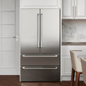 ZLINE 36 in. 22.5 cu. ft. Counter-Depth French Door Refrigerator with Ice Maker in Fingerprint-Resistant Stainless Steel, Open Box-Good Condition