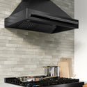 ZLINE 36 in. Wall-Mount Range Hood Helix Handle (Set of 1) in Black Stainless Steel (RHHZ-K-BS-36)
