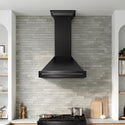 ZLINE 36 in. Wall-Mount Range Hood Helix Handle (Set of 1) in Black Stainless Steel (RHHZ-K-BS-36)