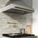 ZLINE Autograph Edition 36 in. Wall-Mount Range Hood Helix Handle (Set of 1) in Champagne Bronze (RHHZ-K-CB-36)