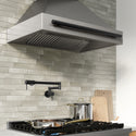 ZLINE Autograph Edition 36 in. Wall-Mount Range Hood Helix Handle (Set of 1) in Matte Black (RHHZ-K-MB-36)