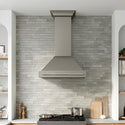 ZLINE Autograph Edition 36 in. Wall-Mount Range Hood Helix Handle (Set of 1) in Polished Nickel (RHHZ-K-PN-36)