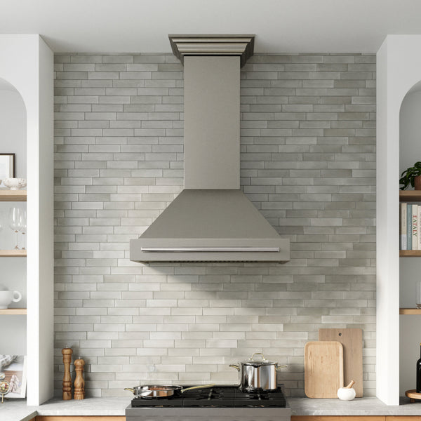 ZLINE Autograph Edition 36 in. Wall-Mount Range Hood Helix Handle (Set of 1) in Polished Nickel (RHHZ-K-PN-36)