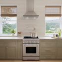 ZLINE 24 in. 3.2 cu. ft. Paramount Induction Range with 3 Element Cooktop and Electric Convection Oven in Stainless Steel, Open Box-Good Condition