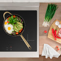 ZLINE Autograph Edition 30 in. 4.2 cu. ft. Paramount Induction Range with 4 Element Cooktop and Electric Convection Oven in Stainless Steel with White Matte Door and Polished Gold Accents (SINRZ-WM-30-G)