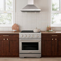 ZLINE 30 in. 4.2 cu. ft. Paramount Induction Range with 4 Element Cooktop and Electric Convection Oven in Stainless Steel, Open Box-Great Condition