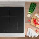 ZLINE Autograph Edition 30 in. 4.2 cu. ft. Paramount Induction Range with 4 Element Cooktop and Electric Convection Oven in Satin Stainless Steel with White Matte Door and Matte Black Accents, Open Box-Great Condition