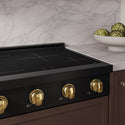 ZLINE Autograph Edition 30 in. Paramount Induction Rangetop with 4 Element Cooktop in Black Stainless Steel and Polished Gold Accents (SINRTBZ-30-G)