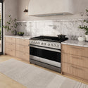 ZLINE 48 in. 6.7 cu. ft. Marino Double Oven Dual Fuel Range in Stainless Steel with 8 Brass Burners (MDR-BR-48)