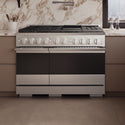 ZLINE 48 in. 6.7 cu. ft. Marino Dual Fuel Range with 8 Burner Gas Cooktop and Dual Ovens in Stainless Steel (MDR48)