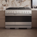 ZLINE 48 in. 6.7 cu. ft. Marino Double Oven Gas Range with 8 Burner Cooktop in Satin Stainless Steel (MGRS-48)
