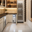 ZLINE Autograph Edition 15 in. Touchstone Nugget Ice Maker with Drain Pump and Solid Stainless Steel Door with Champagne Bronze Handle (INGDZ-ST-15-CB)