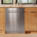 ZLINE 24 in. Monument Series 3rd Rack Dishwasher with Auto Door Open Drying, 44dBa, Stainless Steel Panel (DWMT-304-24)
