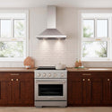 ZLINE 30 in. Convertible Vent Wall Mount Range Hood in Stainless Steel, Handle Open Box-Good Condition
