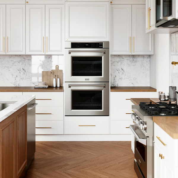 ZLINE 30 in. Professional True Convection Double Wall Oven with Air Fry and Self Clean in Stainless Steel (WAD-30)