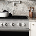 ZLINE 30 in. 4.2 cu. ft. Marino Dual Fuel Range with Gas Cooktop and Electric Convection Oven in Stainless Steel with 4 Brass Burners (MDR-BR-30)