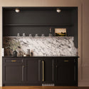 ZLINE Autograph Edition 15 in. Touchstone Nugget Ice Maker with Drain Pump and Panel-Ready Door with Champagne Bronze Handle (INGDPZ-15-CB)