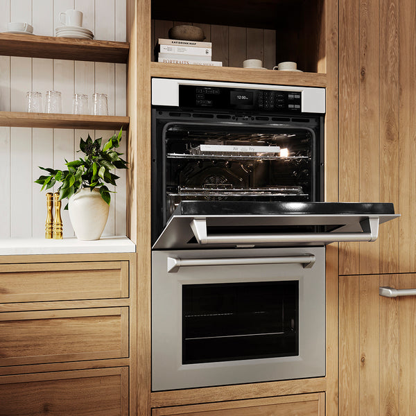 ZLINE 30 in. Professional True Convection Double Wall Oven with Air Fry and Self Clean in Stainless Steel (WAD-30)