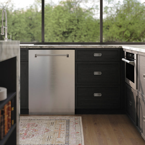 ZLINE 24 in. Tallac Series 3rd Rack Tall Tub Dishwasher in Stainless Steel, 51dBa (DWV-304-24)