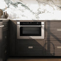 ZLINE 24 in. 1.2 cu. ft. Built-in Microwave Drawer with a Traditional Handle in Stainless Steel (MWD-1-H)
