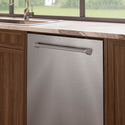 ZLINE 24 in. Monument Series 3rd Rack Top Touch Control Dishwasher in Stainless Steel with Stainless Steel Tub, 45dBa (DWMT-304-24)