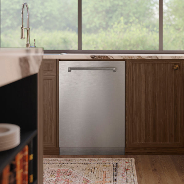 ZLINE 24 in. Tallac Series 3rd Rack Tall Tub Dishwasher in Stainless Steel, 51dBa (DWV-304-24)