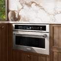 ZLINE 30 in. 1.6 cu ft. Built-in Convection Microwave Oven in Stainless Steel with Speed and Sensor Cooking, Open Box-Good Condition