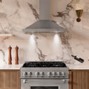 ZLINE 36 in. Convertible Vent Wall Mount Range Hood in Stainless Steel, Handle Open Box-Good Condition