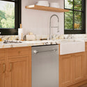 ZLINE 24 in. Tallac Series 3rd Rack Dishwasher with Auto Door Open Drying, 51dBa, Stainless Steel Panel (DWV-304-24)
