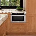 ZLINE 24 in. 1.2 cu. ft. Built-in Microwave Drawer with a Traditional Handle in Stainless Steel (MWD-1-H)