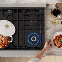 ZLINE 30 in. 4.2 cu. ft. Marino Dual Fuel Range with 4 Burner Gas Cooktop and Electric Convection Oven in Stainless Steel (MDR30)