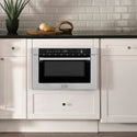 ZLINE 24 in. 1.2 cu. ft. Built-in Microwave Drawer with a Traditional Handle in Stainless Steel, Open Box-Great Condition