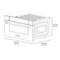 ZLINE 30 in .1.2 cu. ft. Built-In Microwave Drawer in Stainless Steel, Open Box-Good Condition