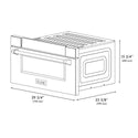 ZLINE 30 in .1.2 cu. ft. Built-In Microwave Drawer in Stainless Steel, Open Box-Great Condition