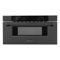 ZLINE 30 in. 1.2 cu. ft. Built-in Microwave Drawer in Black Stainless Steel, Open Box-Good Condition